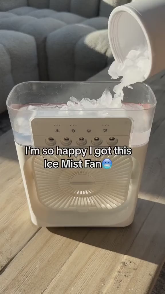 Portable Mini Cooler Rechargeable Air Conditioner Water Cooler Small AC For Office, Home Cooling, Summer Fan Hot Or Cold Sticks USB Extra Compatible Forks Kids Safe 3 Fast Speed (AC Mini)